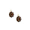 Boucles d'oreilles dormeuses en or jaune et grenats 58 Facettes 40300