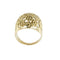 57 Bague bandeau à fleurs en or jaune 58 Facettes 40828