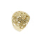57 Bague bandeau à fleurs en or jaune 58 Facettes 40828