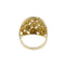 57 Bague bandeau à fleurs en or jaune 58 Facettes 40828