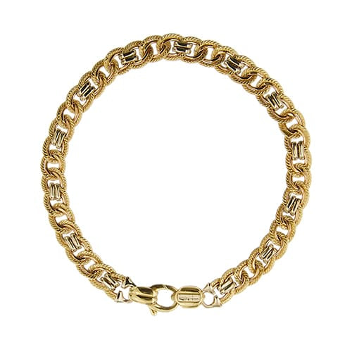 Bracelet unisexe maille gourmette en trois ors 58 Facettes 36016