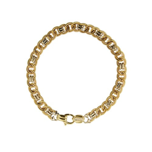 Bracelet unisexe maille gourmette en trois ors 58 Facettes 36016