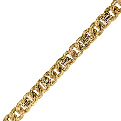 Bracelet unisexe maille gourmette en trois ors 58 Facettes 36016