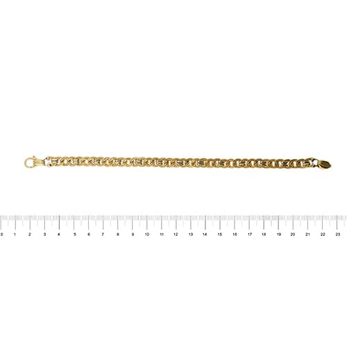 Bracelet unisexe maille gourmette en trois ors 58 Facettes 36016
