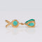 Emerald Royal Drop - Pendentif en or jaune 18 ct, émeraudes et diamants 58 Facettes P007