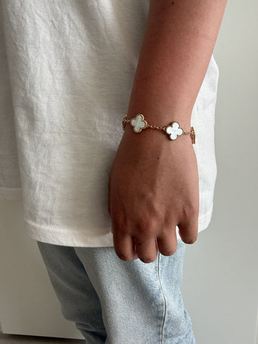 Van Cleef & Arpels Alhambra - Bracelet 5 motifs en or rose 58 Facettes 2687