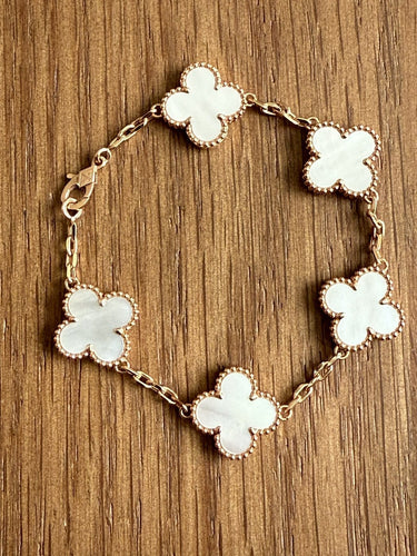 Van Cleef & Arpels Alhambra - Bracelet 5 motifs en or rose 58 Facettes 2687