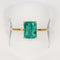 53 Bague en or jaune 18K avec émeraude de Zambie 1,96 ct 58 Facettes R0010