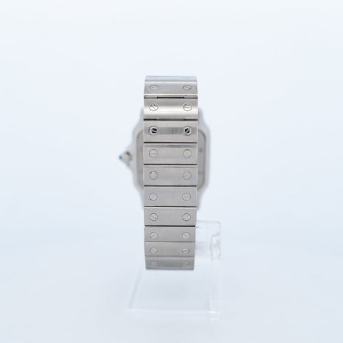 Montre Cartier Santos Galbée - Montre LM en acier 58 Facettes 545
