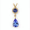 Pendentif Pendentif en or jaune 14 ct avec saphir, diamants et tanzanite 58 Facettes P0011