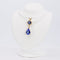 Pendentif Pendentif en or jaune 14 ct, tanzanite, saphir et diamants 58 Facettes P0011