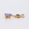 Pendentif Pendentif en or jaune 14 ct, tanzanite, saphir et diamants 58 Facettes P0011