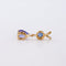 Pendentif Pendentif en or jaune 14 ct, tanzanite, saphir et diamants 58 Facettes P0011