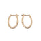 Boucles d'oreilles Boucles d'oreilles créoles ovales en or rose 18 carats et diamants 58 Facettes BVP-BDO-0069
