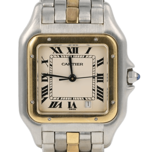 Montre Cartier - Montre Panthère en or jaune et acier 58 Facettes MT47448