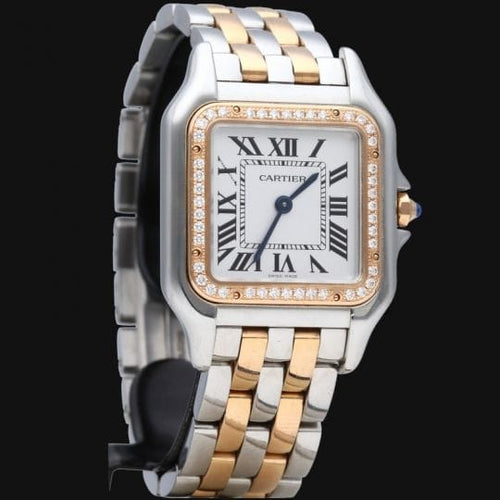 Cartier Panthère - Montre GM en or rose et acier 58 Facettes MT48036