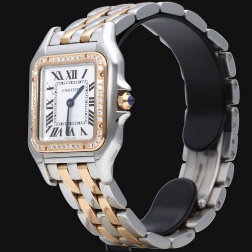 Cartier Panthère - Montre GM en or rose et acier 58 Facettes MT48036