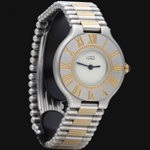 Cartier Must 21 - Montre en or jaune et acier 58 Facettes MT48044