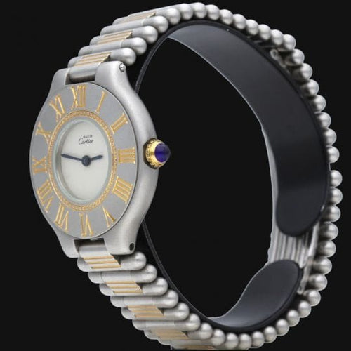 Cartier Must 21 - Montre en or jaune et acier 58 Facettes MT48044