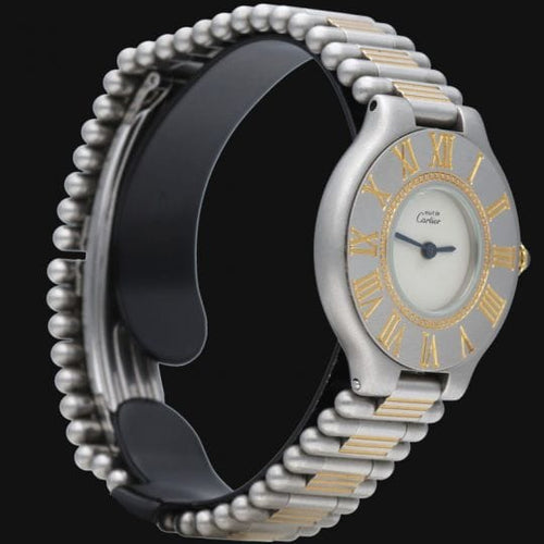 Cartier Must 21 - Montre en or jaune et acier 58 Facettes MT48044