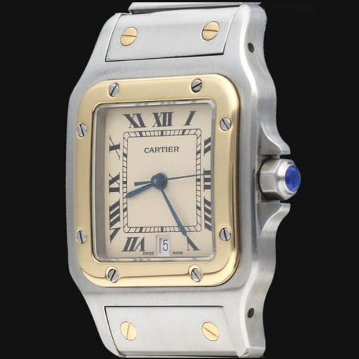Cartier Santos Galbée - Montre en or jaune et acier 58 Facettes MT47358