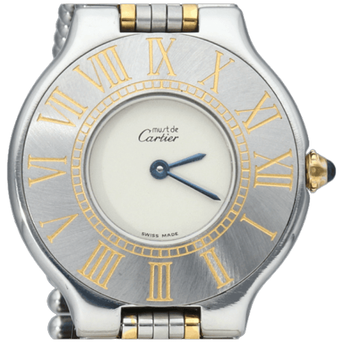 Cartier Must 21 - Montre en or jaune et acier 58 Facettes MT48048
