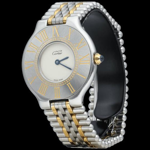 Cartier Must 21 - Montre en or jaune et acier 58 Facettes MT48048