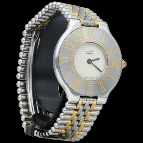 Cartier Must 21 - Montre en or jaune et acier 58 Facettes MT48048