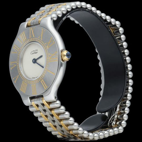 Cartier Must 21 - Montre en or jaune et acier 58 Facettes MT48048