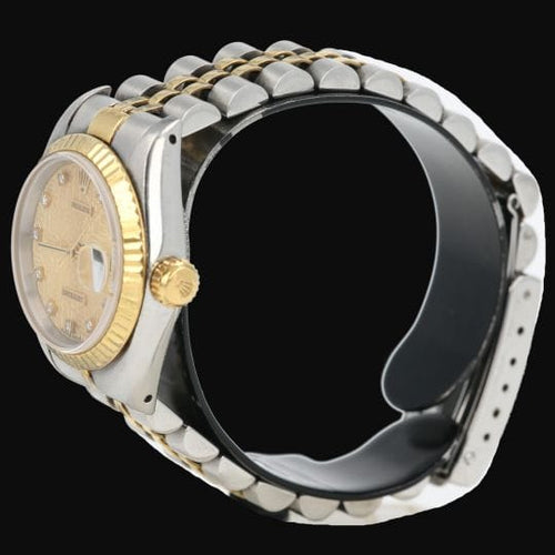 Rolex Lady-Datejust - Montre en or jaune, acier et diamants 58 Facettes MT47978