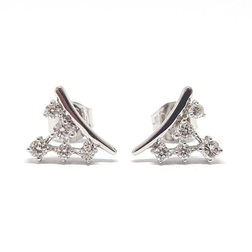 Boucles d'oreilles Boucles d'oreilles grappe en or blanc 18 carats et diamants 58 Facettes BVP-BDO-0084