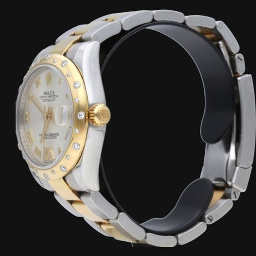 Rolex Lady-Datejust - Montre 31 mm en or jaune 18K, acier et diamants 58 Facettes MT48037