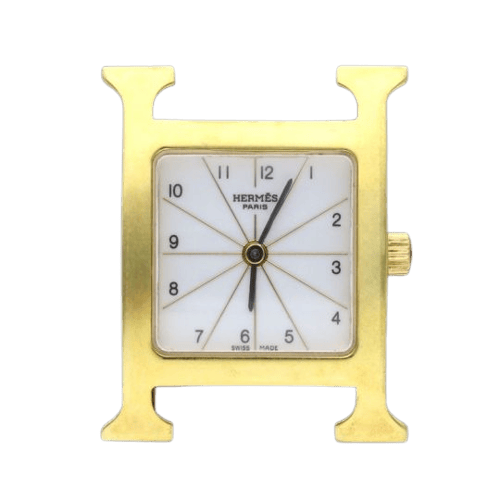 Montre Hermès Heure H - Montre en plaqué or 58 Facettes MT47107