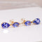 Boucles d'oreilles en or jaune 18 ct, tanzanites certifiées et diamants 58 Facettes E0049