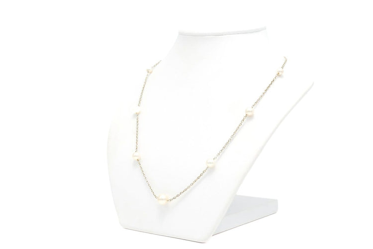 Collier Art Déco - Collier en or blanc 18 carats et perles 58 Facettes 22172
