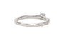 48 Bague contemporaine en or blanc 18 carats et diamants 0,31 ct 58 Facettes DEP-SAD3