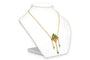Collier années 50 en or jaune, émeraudes et perles 58 Facettes 23683