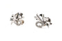 Art déco - Boucles d'oreilles en or blanc et diamants 8/8 58 Facettes 23028