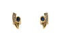 Boucles d'oreilles contemporaines en or jaune, saphirs et diamants 58 Facettes B914