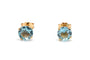 Boucles d'oreilles Boucles d'oreilles contemporaines en or jaune 18 carats et topazes 58 Facettes 24009