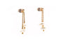 Boucles d'oreilles Boucles d'oreilles contemporaines en or jaune 18 carats et perles 58 Facettes 24013