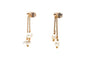 Boucles d'oreilles Boucles d'oreilles contemporaines en or jaune 18 carats et perles 58 Facettes 24013