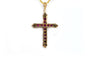 Pendentif Pendentif contemporain en or jaune, rubis et diamants 58 Facettes B916