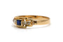 Bague 57 Bague Art déco en or jaune 18 carats, saphir et perles 58 Facettes B919