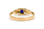 Bague 57 Bague Art déco en or jaune 18 carats, saphir et perles 58 Facettes B919