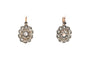 Boucles d'oreilles Art déco - Boucles d'oreilles en or jaune et diamants taille rose 58 Facettes 23949