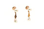 Art Déco - Boucles d'oreilles en or jaune 18 carats et perles 58 Facettes 24014