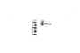 Boucles d'oreilles contemporaines en or blanc 18 carats serties de zirconiums 58 Facettes 23960