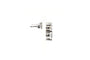 Boucles d'oreilles contemporaines en or blanc 18 carats serties de zirconiums 58 Facettes 23960