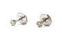 Boucles d'oreilles contemporaines en or blanc et diamants 58 Facettes 23994